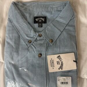 Brand New Billabong Blue Casual Button Down Shirt